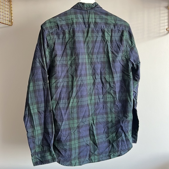 Size Small men’s Black Watch Pattern Plaid Oxford Button Down - Picture 6 of 6